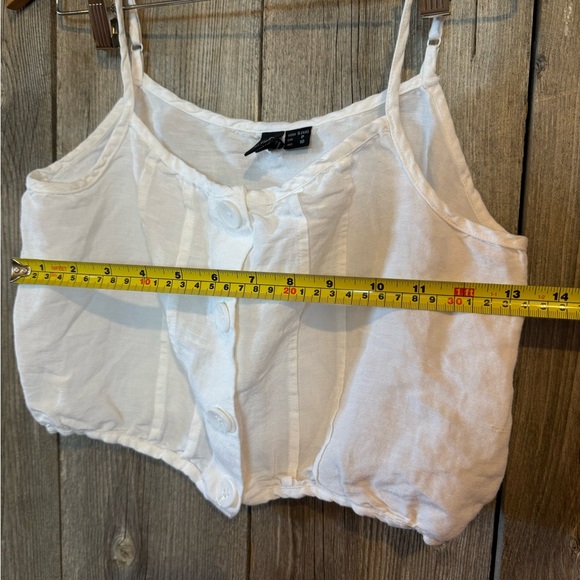 White Button-Up Women's Top Volcom -S - Picture 9 of 9